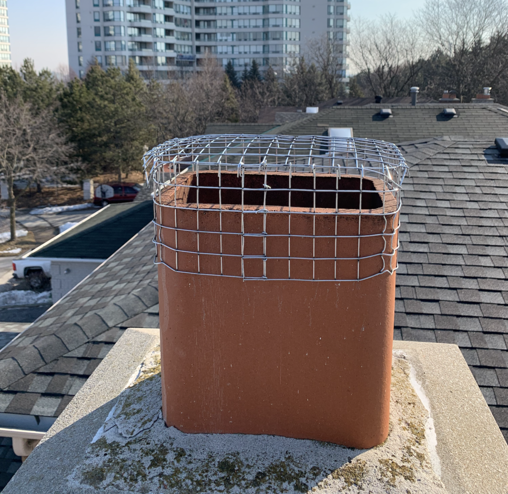 Chimneys ventilation channels